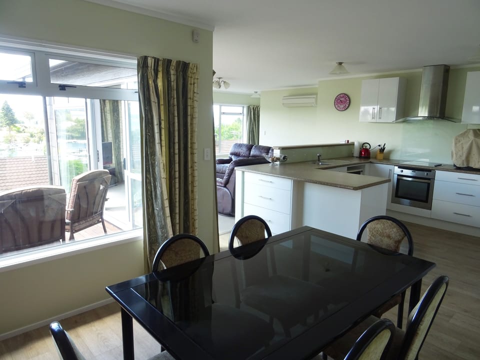 Dining room.  Open plan  lounge, kitchen, dining.