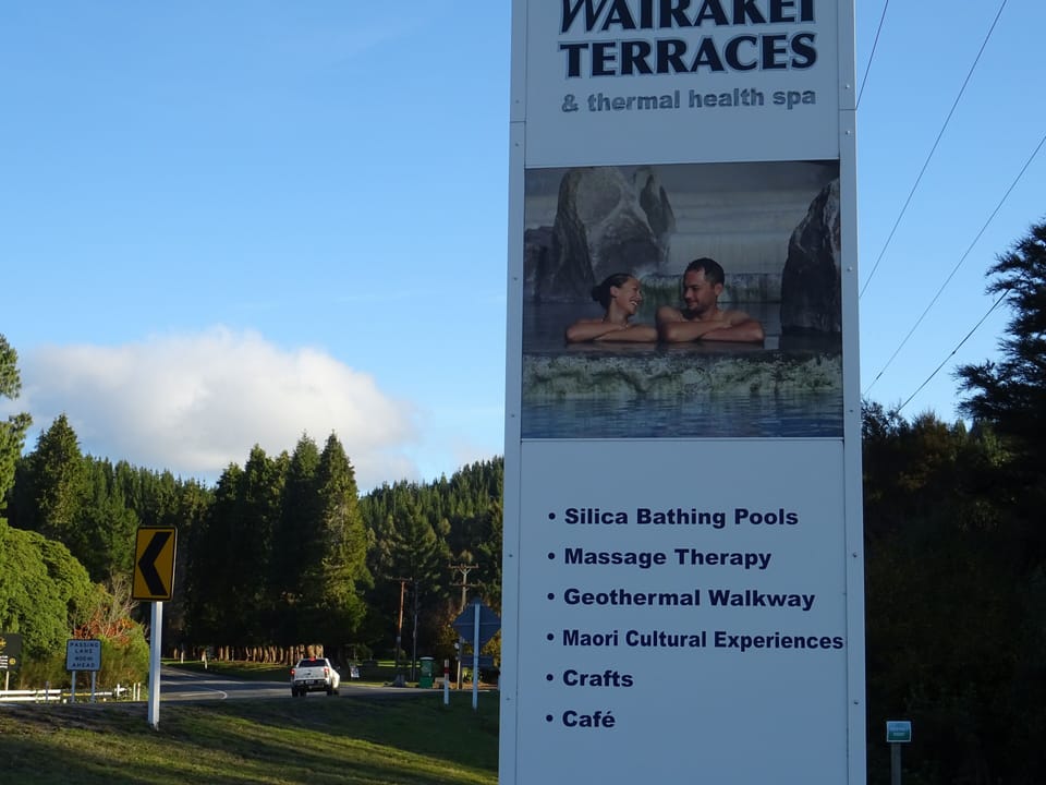 Wairakei Terraces and thermal health spa.