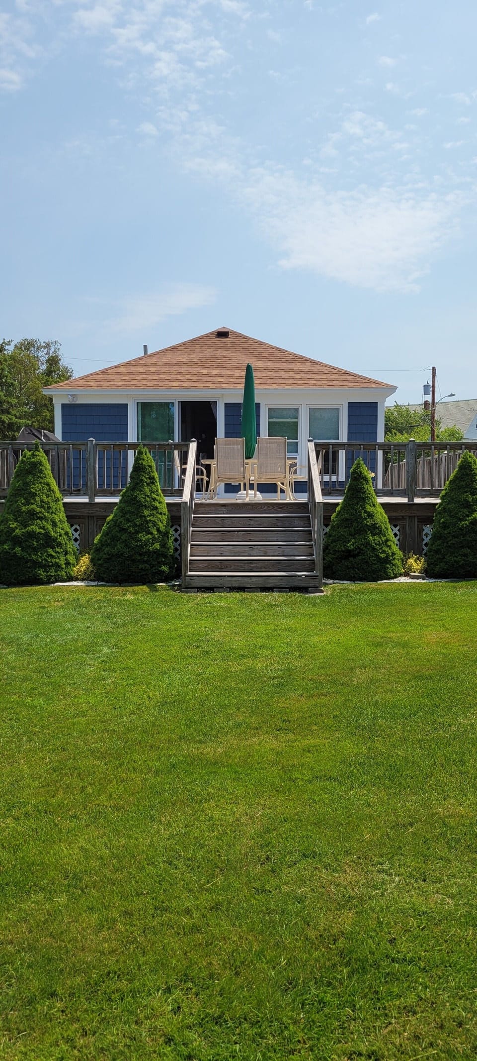 Larger view of back shared yard for all to enjoy.