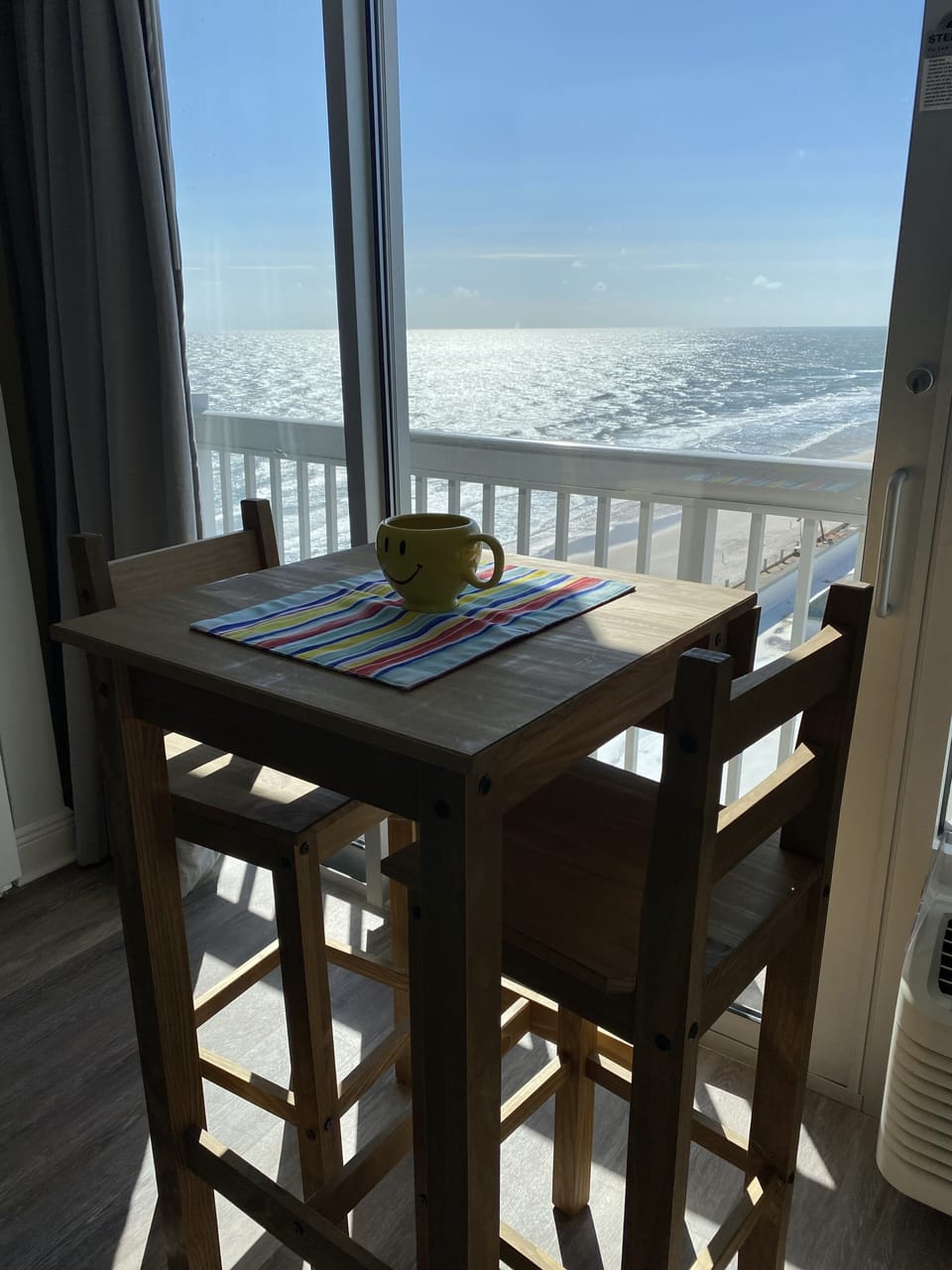 Just a spectacular view from sitting here and enjoy your drink or coffee.