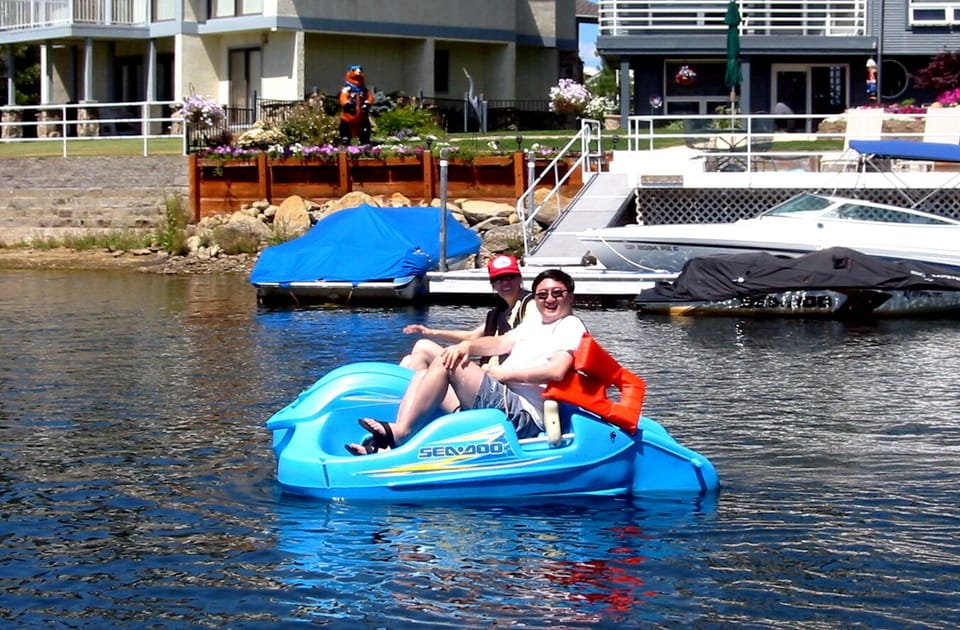 Pedal boats available for rent