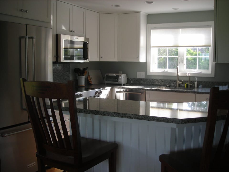 space for eating at the counter
