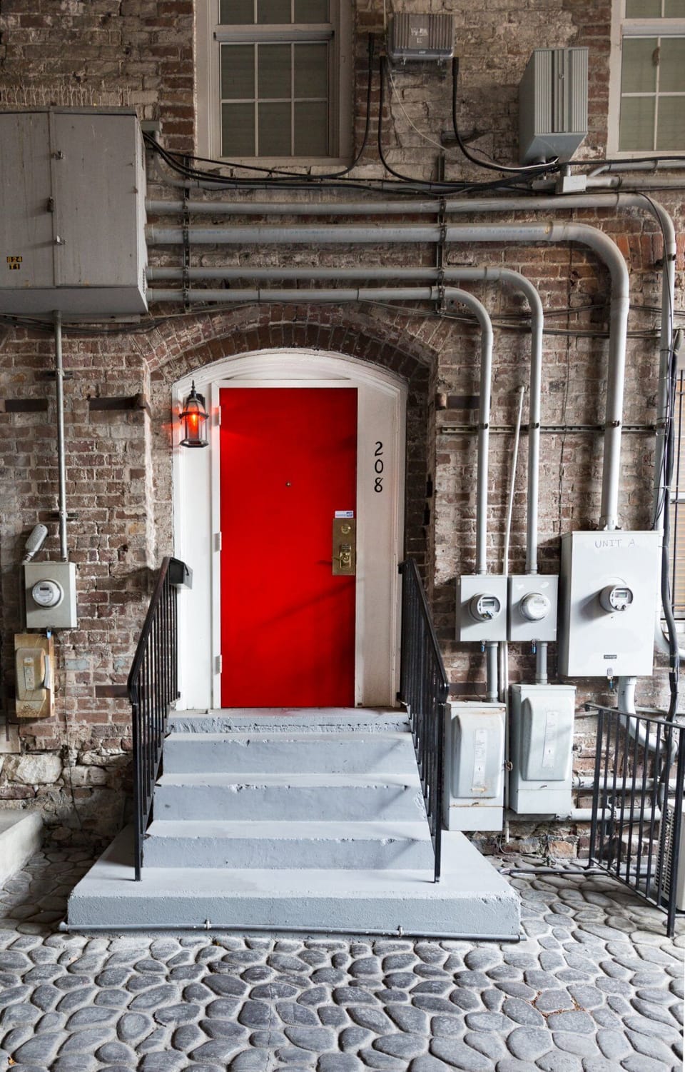 Our Front Door in the Historical Factors Walk Alley
