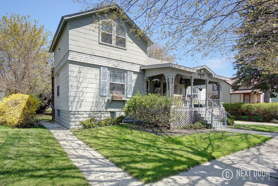 Front of the house. 