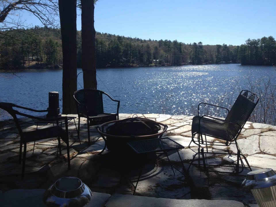 .great views of the lake from the patio