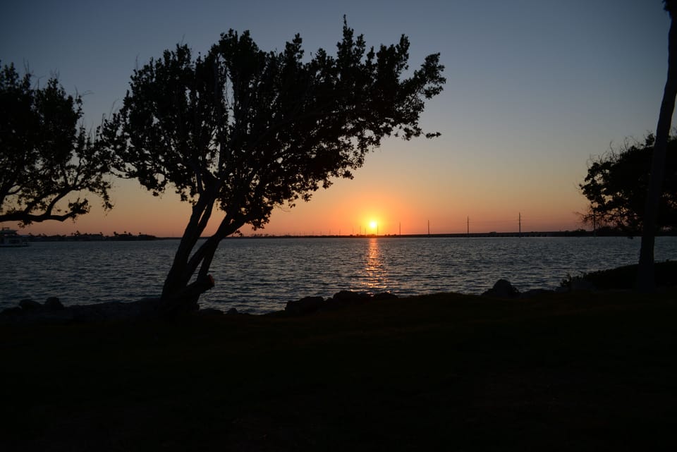 Sunset from back patio