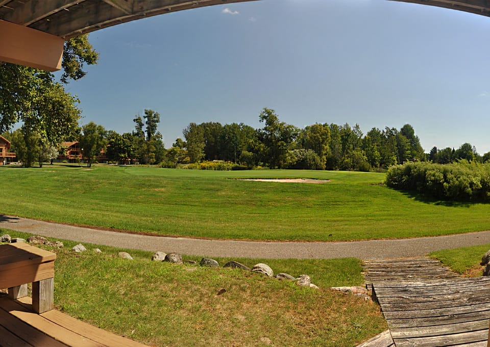 View of golf course from back patio