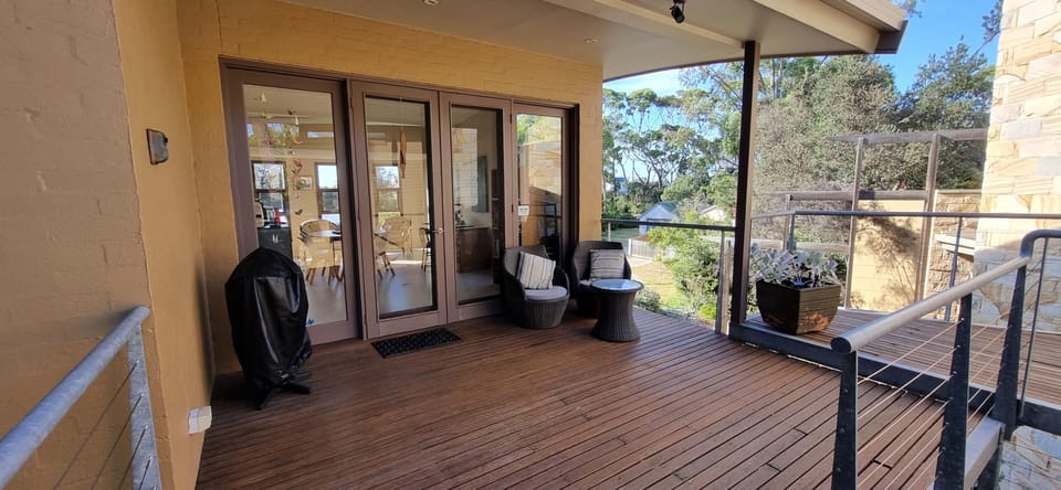 Private balcony with electric barbeque