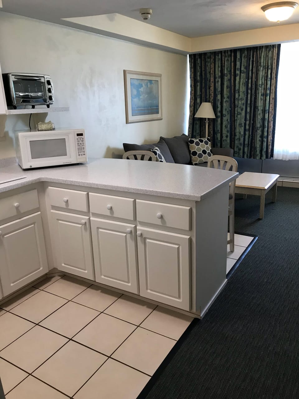 Kitchen and living room