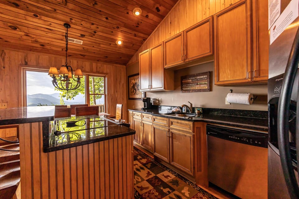 Well Appointed kitchen offers everything required to prepare all of your meals at your home away from home