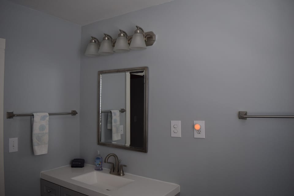 Second bathroom sink and vanity