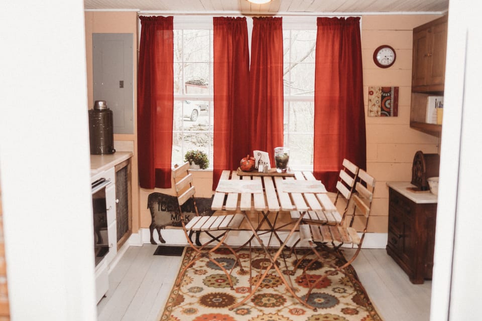 Kitchen table. 