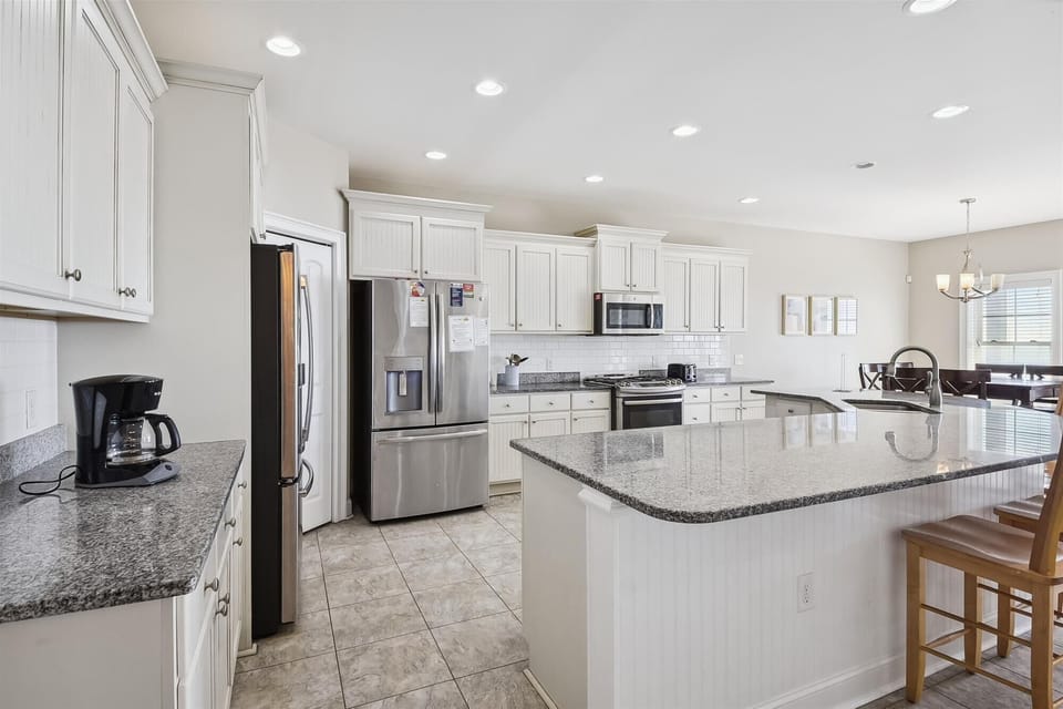A chef's dream kitchen, fully stocked and loaded.
