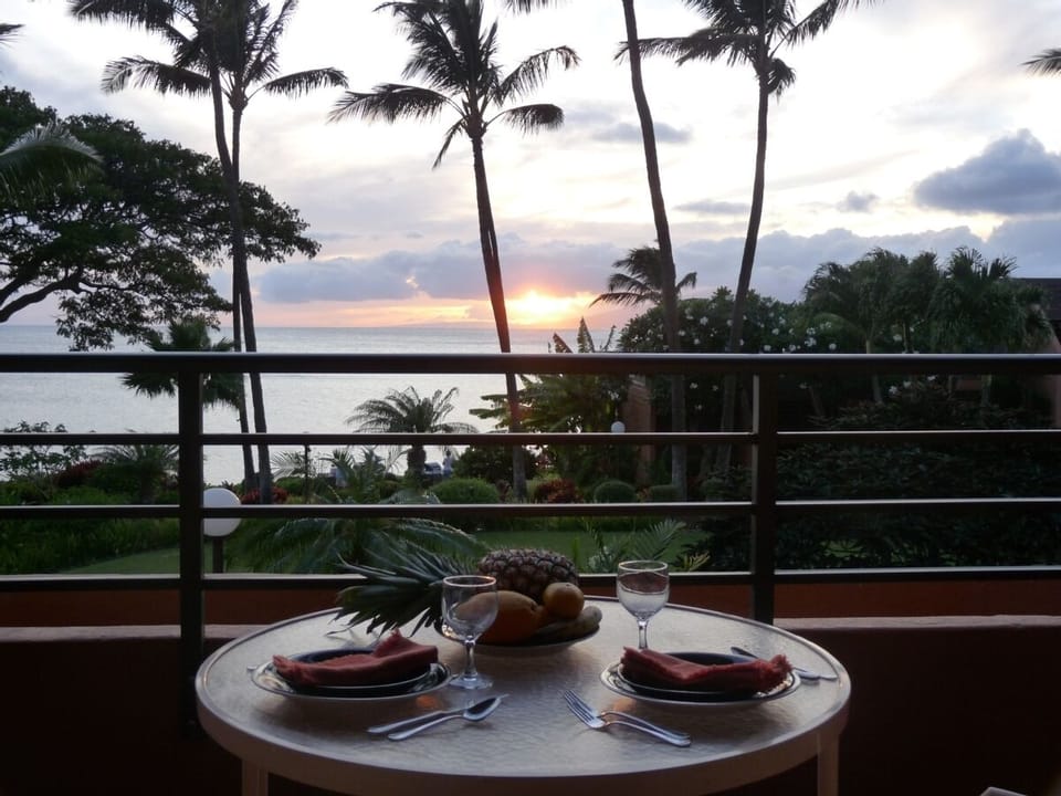 Dinner at sunset