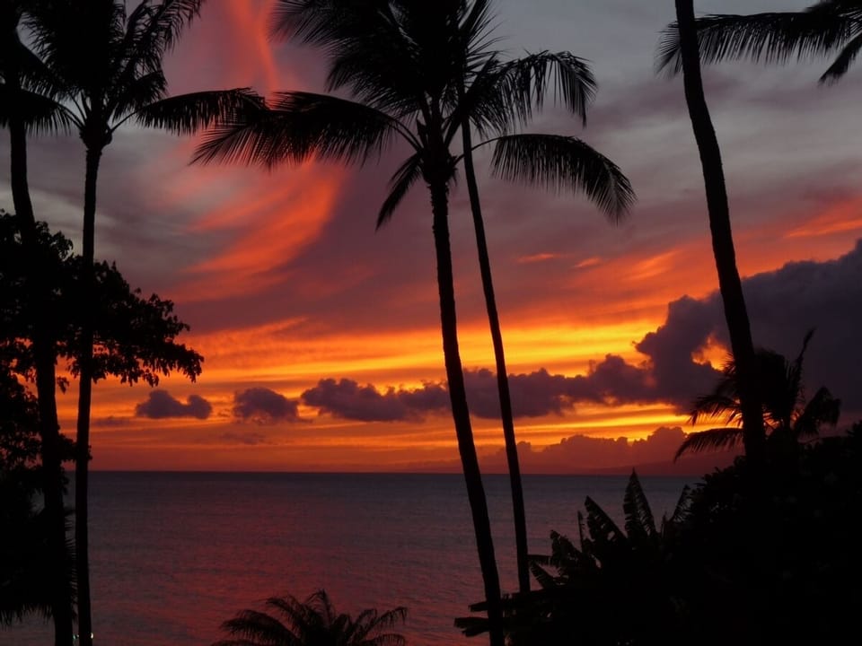 Sunsets from the lanai can be spectacular!