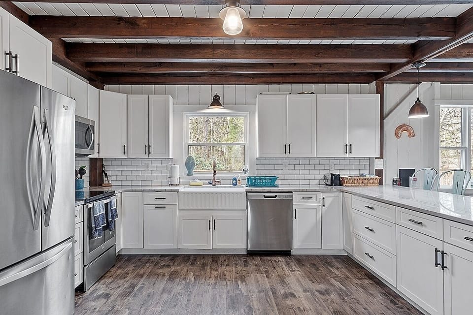 Well lit backsplash window