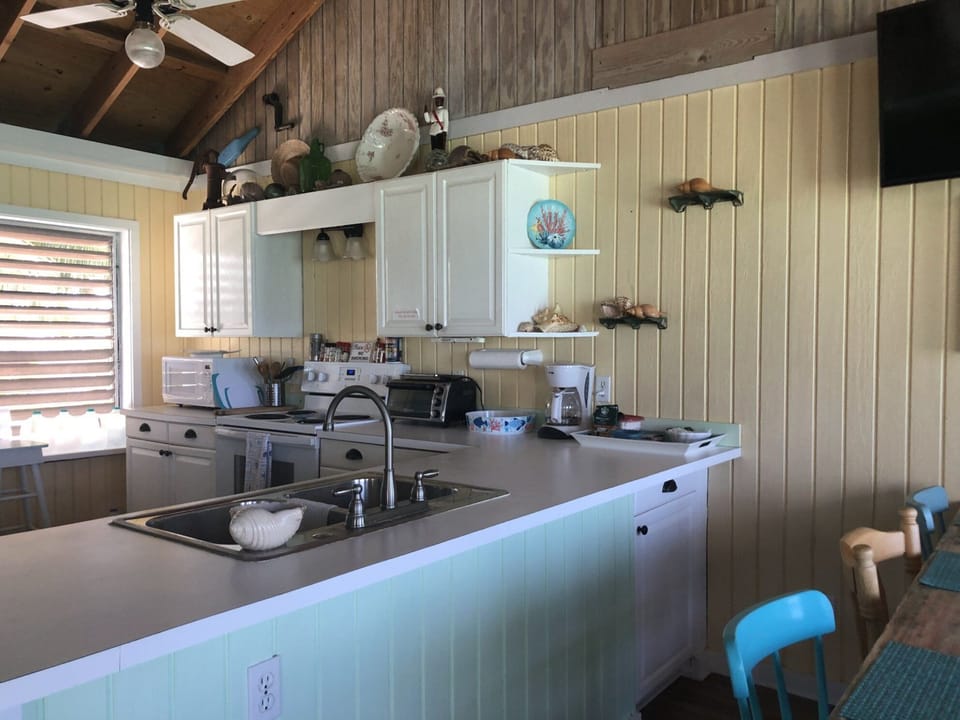 Spacious kitchen.