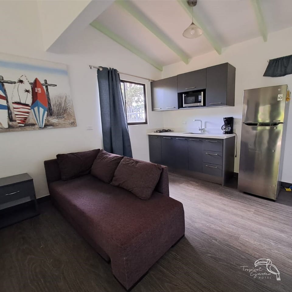 Deluxe Apartment, Accessible, Non Smoking | Private kitchen | Full-size fridge, microwave, coffee/tea maker, cookware/dishes/utensils