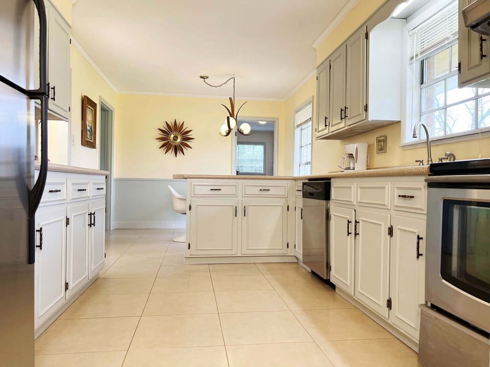 The spacious and fully equipped Kitchen is newly restored with new appliances. 