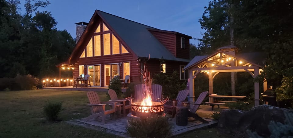 New composite outdoor seating for more guests! Get the smores ready!