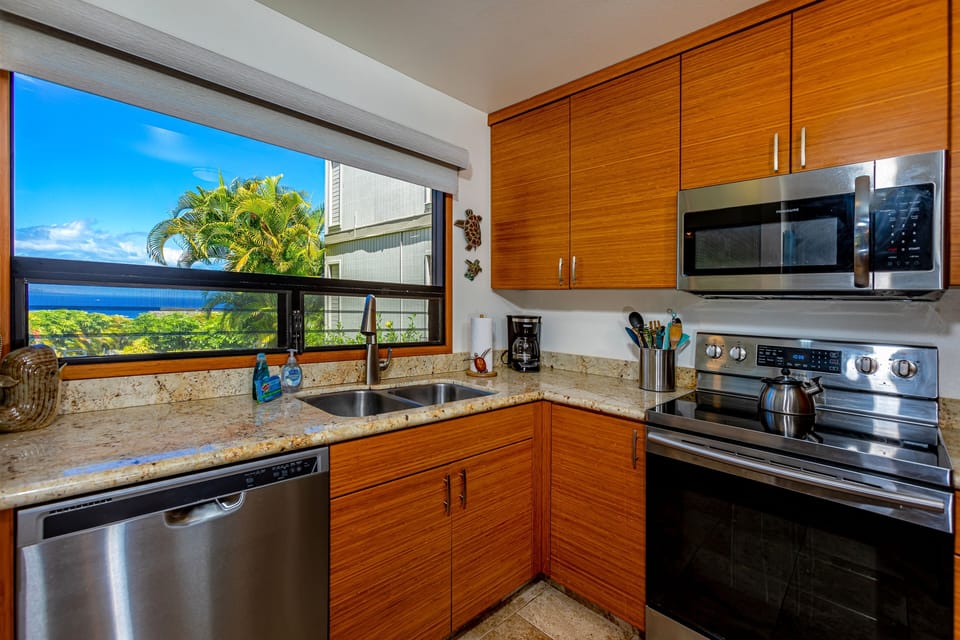 EXPANSIVE OCEAN VIEWS from every window in the Living Room & Kitchen!