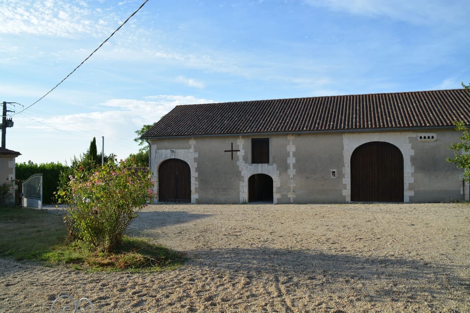 One of the barns on the courtyard