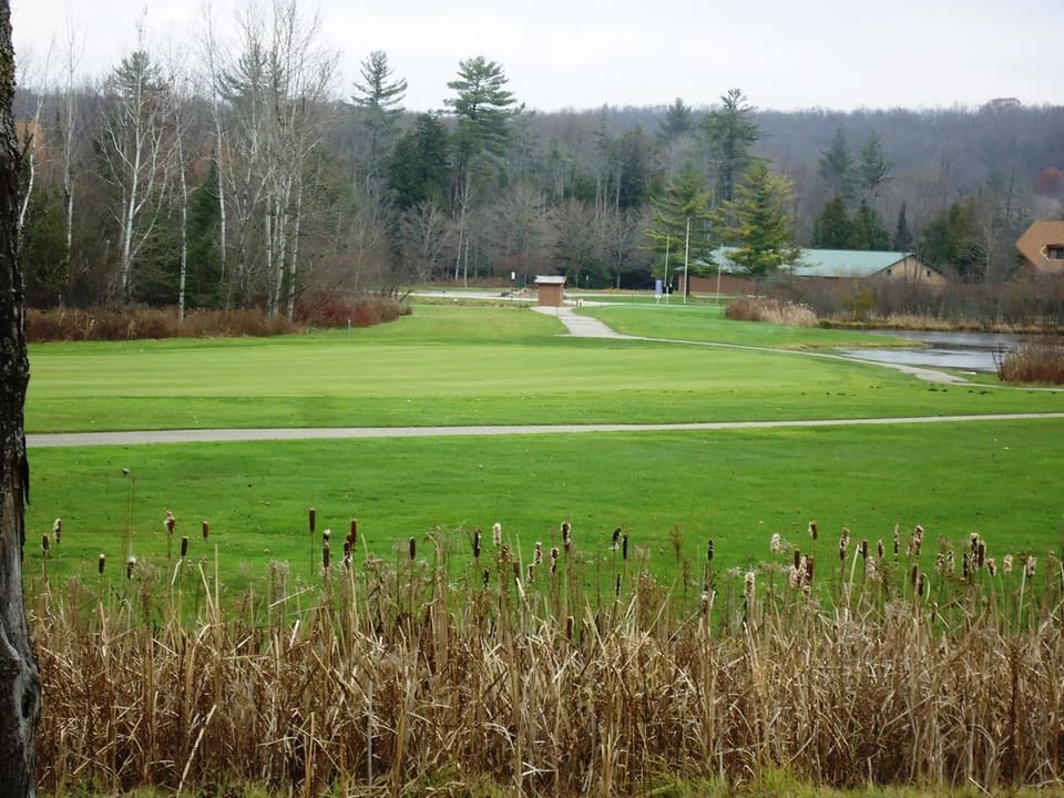fall view looking over golf course
