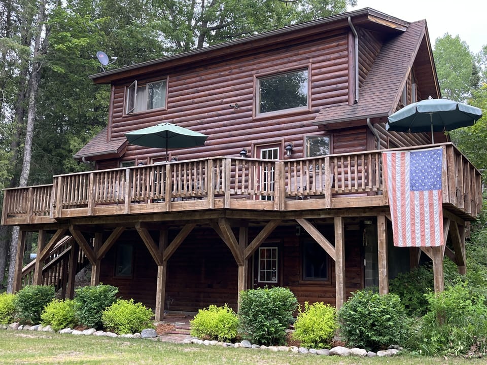 View of Cabin from backyard.