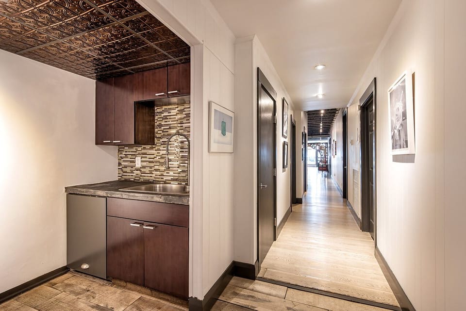 Hallway Flowing Into Second Kitchen – Open Floorplan