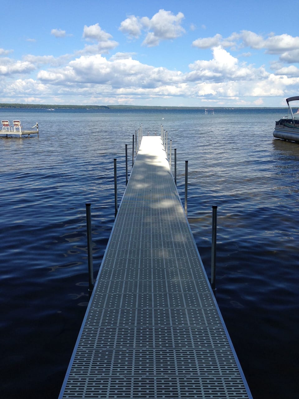 Public Dock less than 100 yards from the cabins