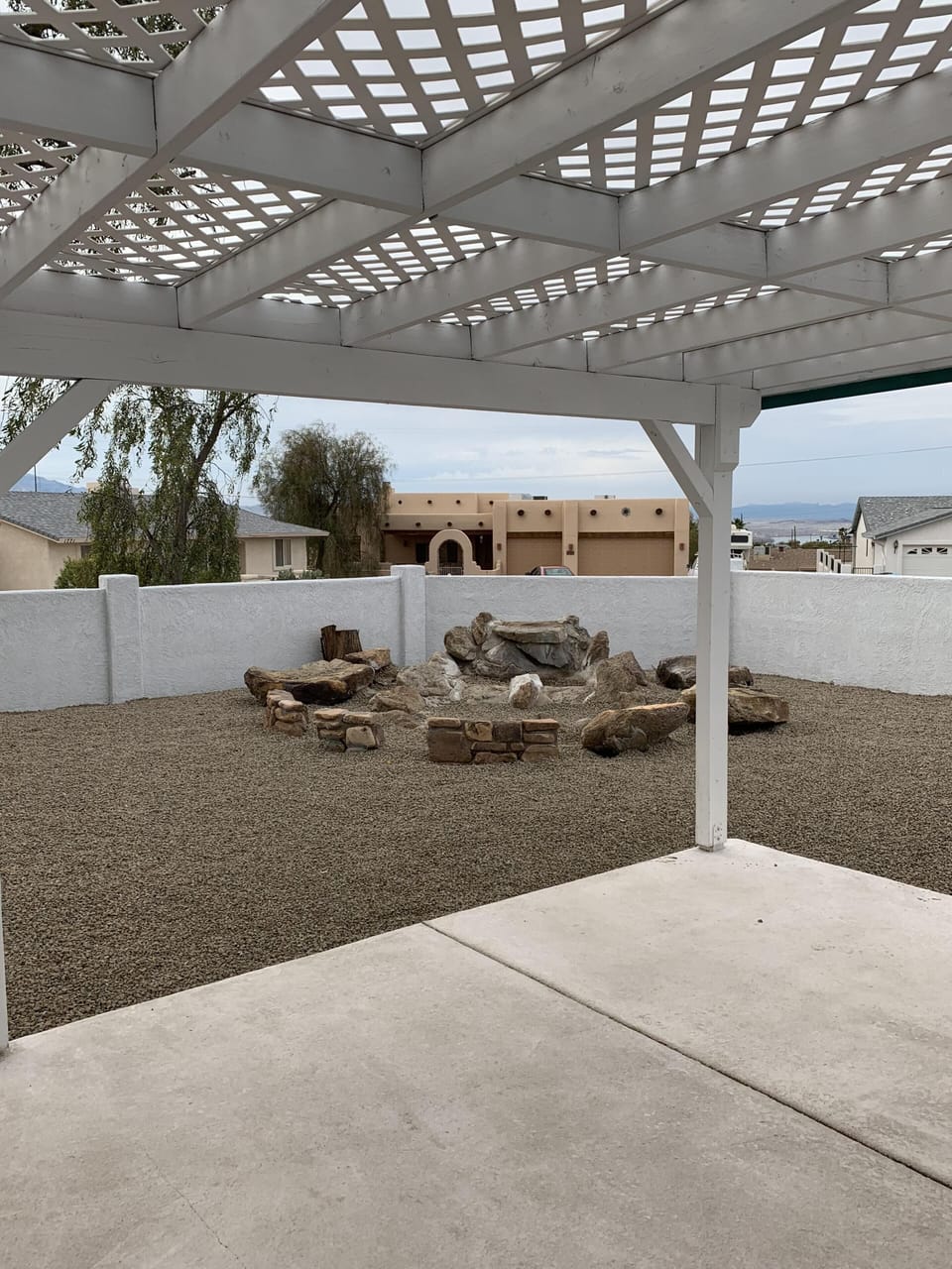 Lake View and rock formation for additional sitting
