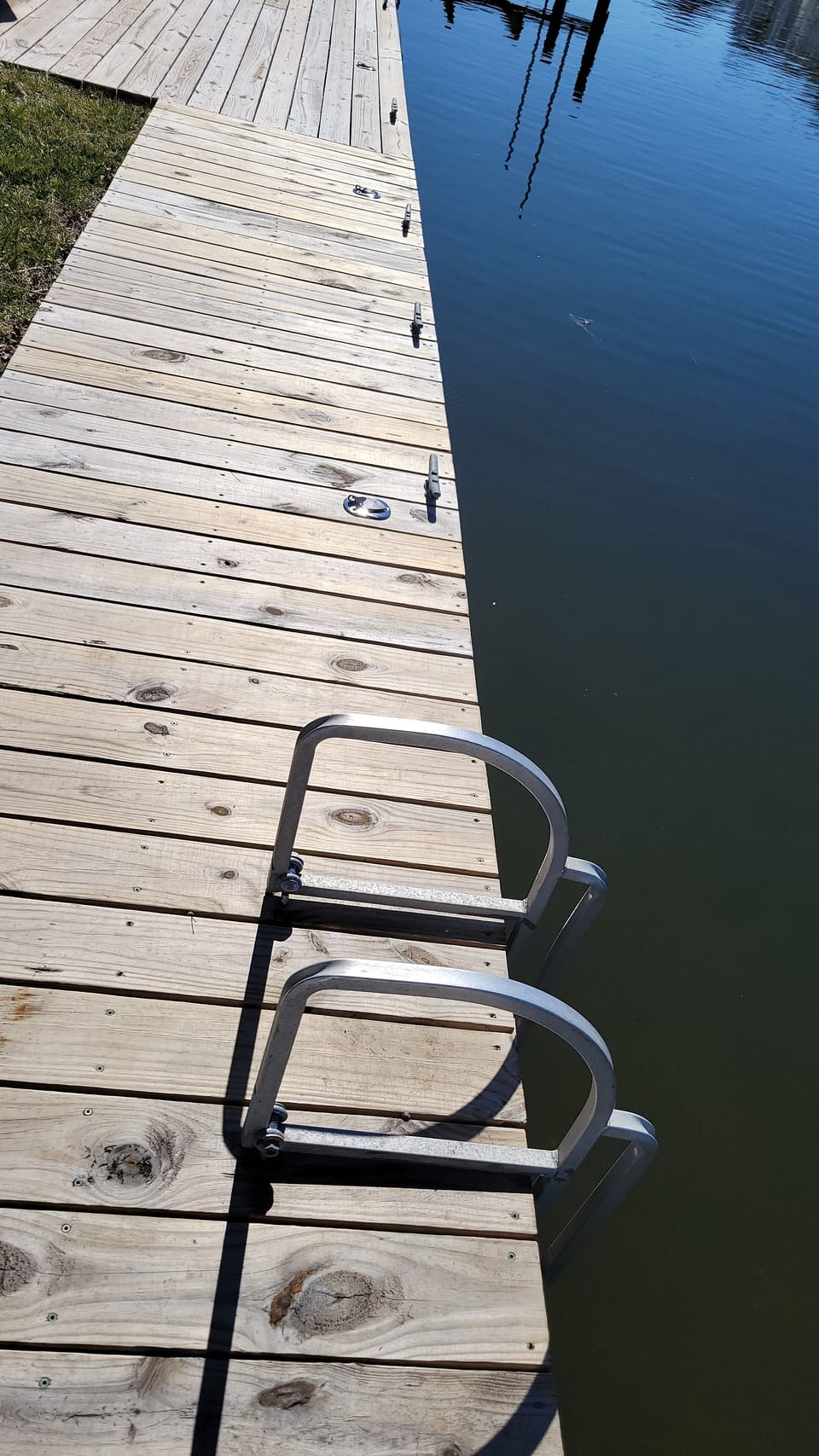 Dock with cleats for your boat or jetski.