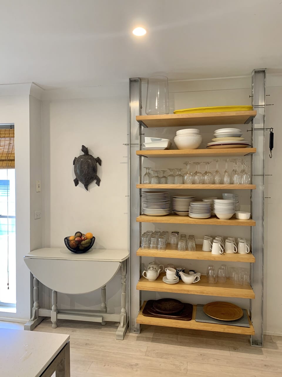 All the plates, mugs, bowls, glasses and serving plates you will need