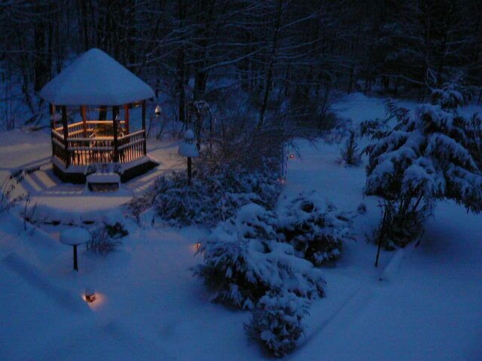 automatic lights on path a gazebo