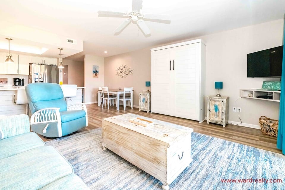 Living Area with Queen Murphy Bed