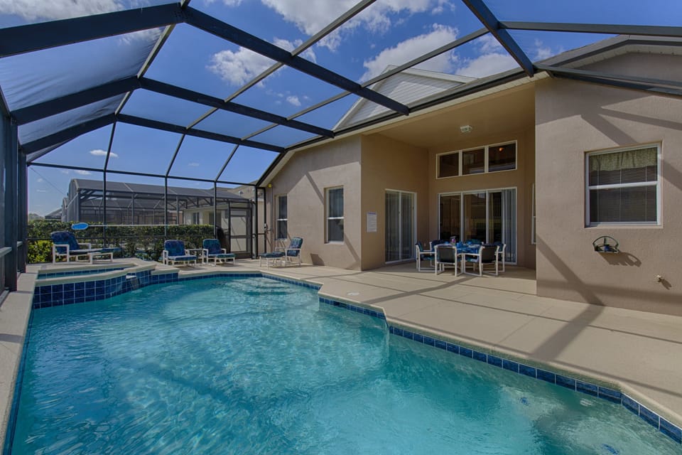 Covered Lanai with Pool and Spa