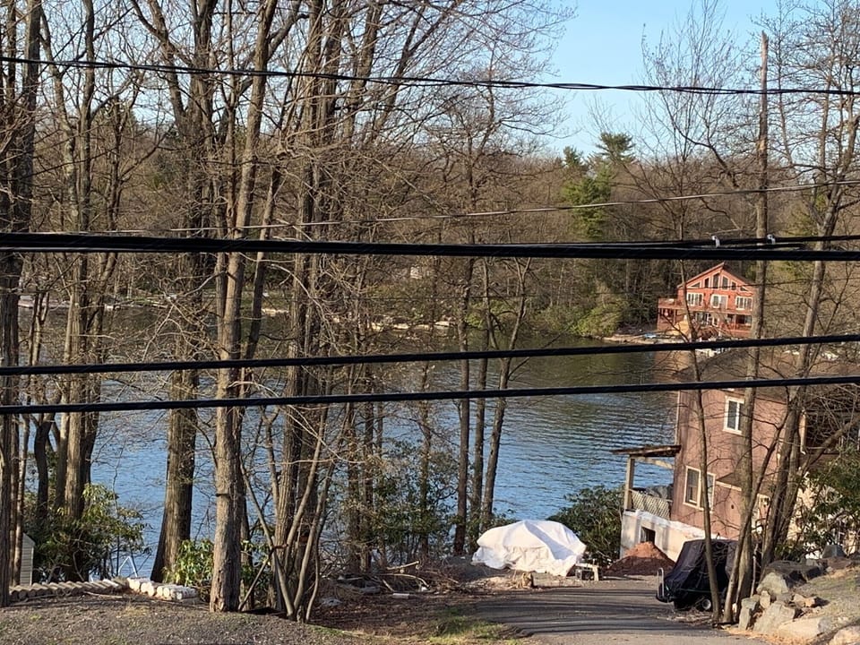 Lake is across the street- this is the view from our porch 