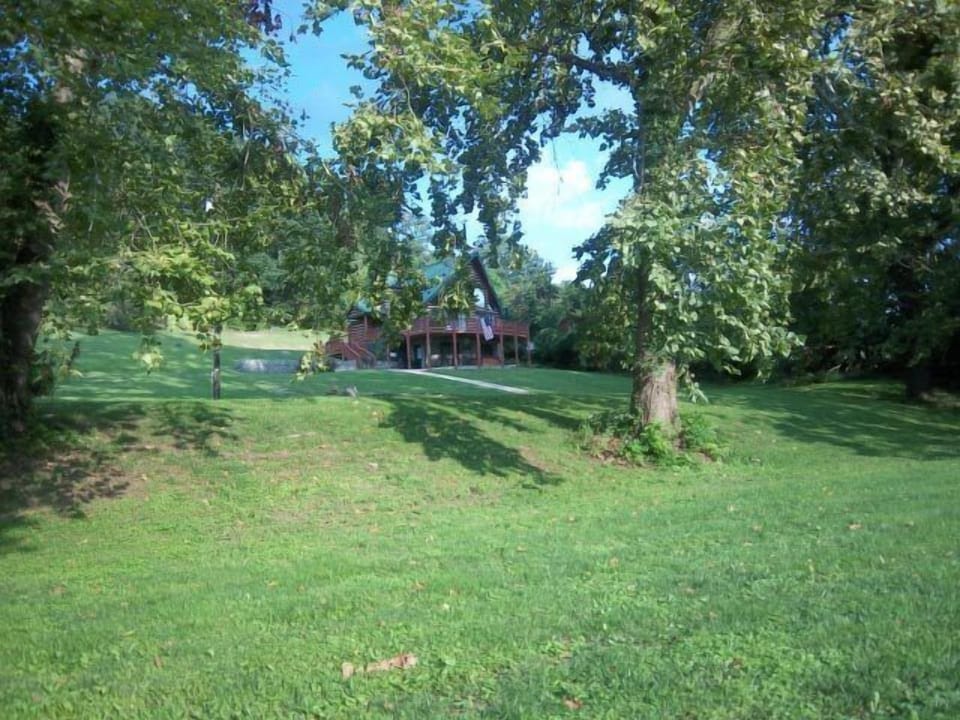 Looking at cabin from river.
