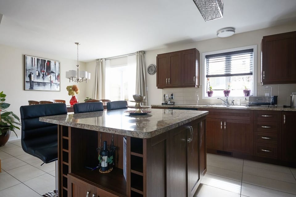 Kitchen with generous island
