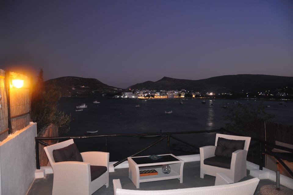 NIGHT VILLAGE VIEW FROM OUTDOOR  LOUNGE AREA