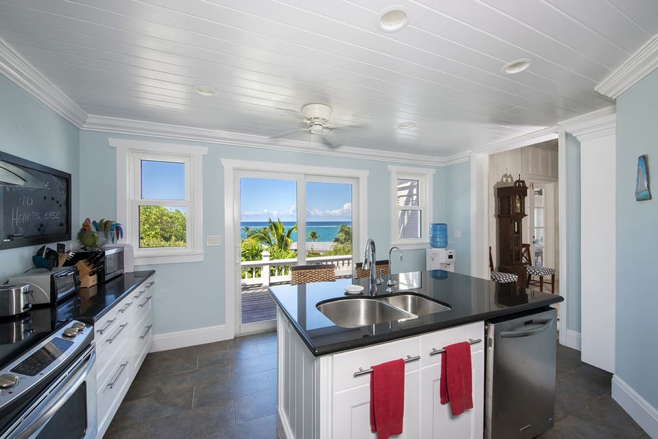 Fully equipped Kitchen with stainless steel appliances, granite counter tops