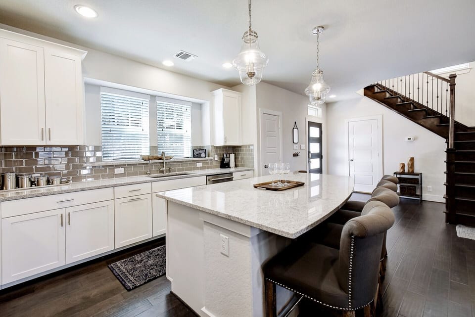 barstools provide a way to visit with family and friends while cooking! 