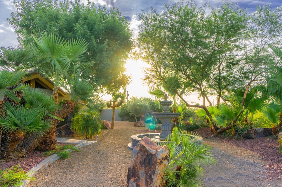 You won't want to miss a single sunrise or sunset from your private oasis.