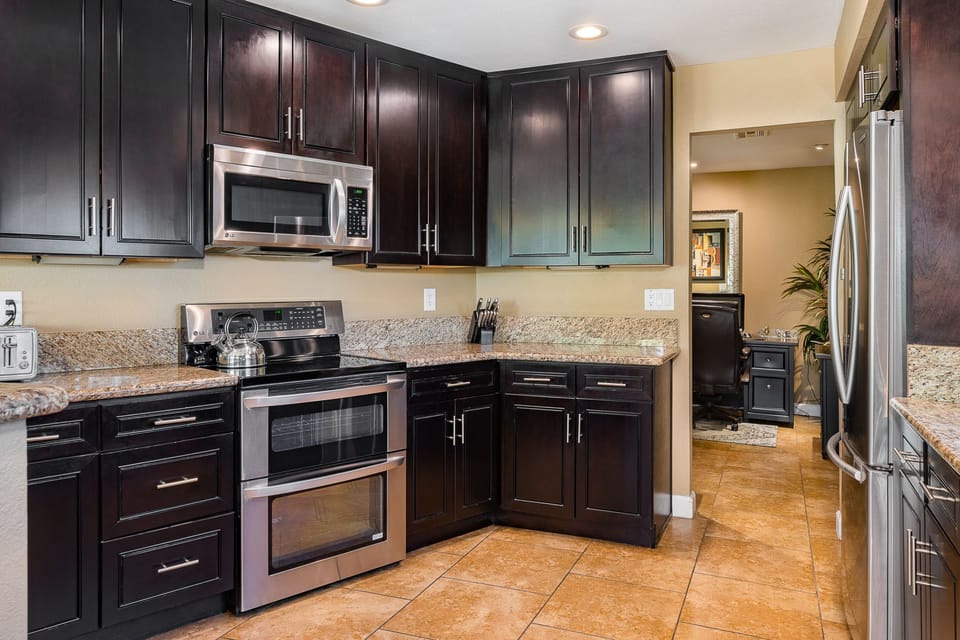 An induction cooktop, double oven, and more to serve your needs.