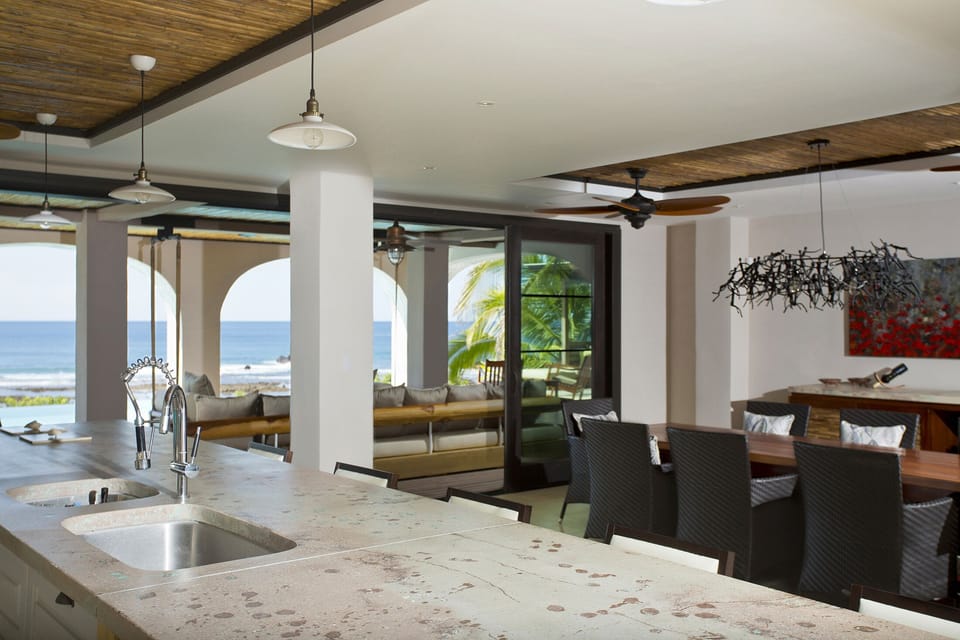 View from the kitchen and dining room
