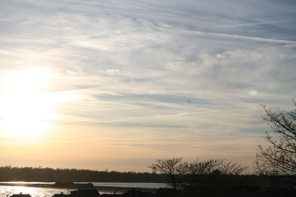 Sunset over 1st Beach from 3rd Floor Master Suite