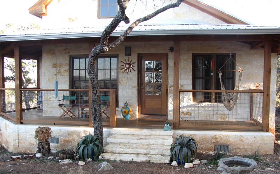 Front view of cabin