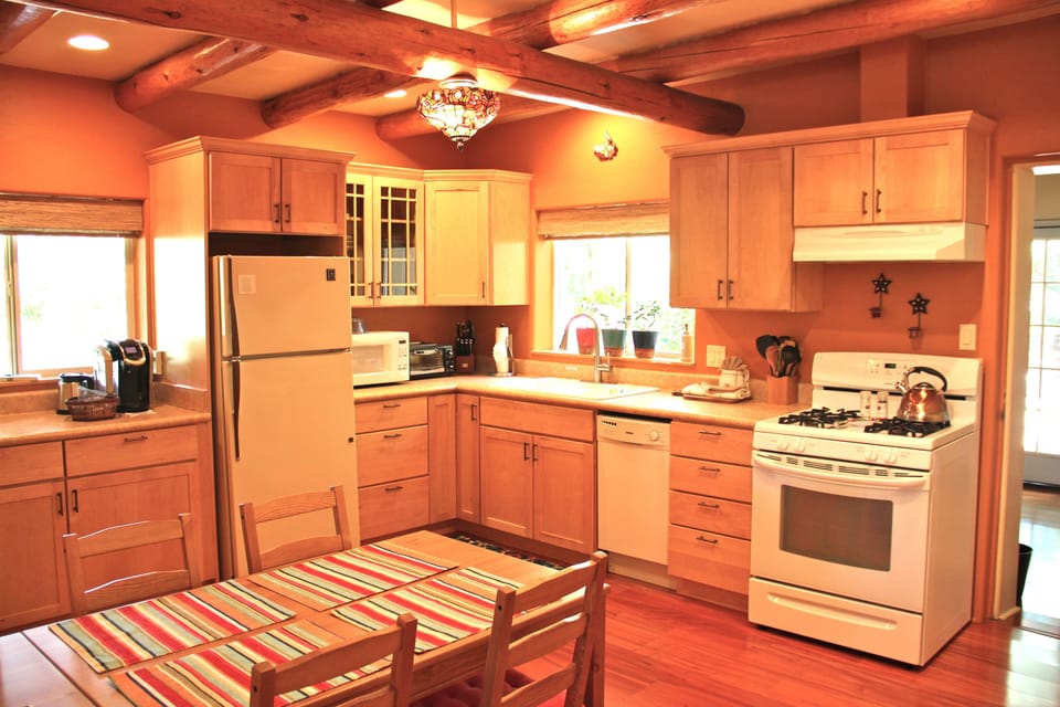 Kitchen with dining table for 6