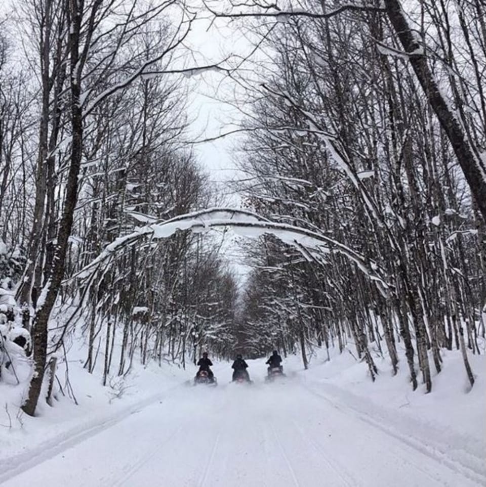 trail 99 connects you to hundreds of miles of groomed trails in Northern MI