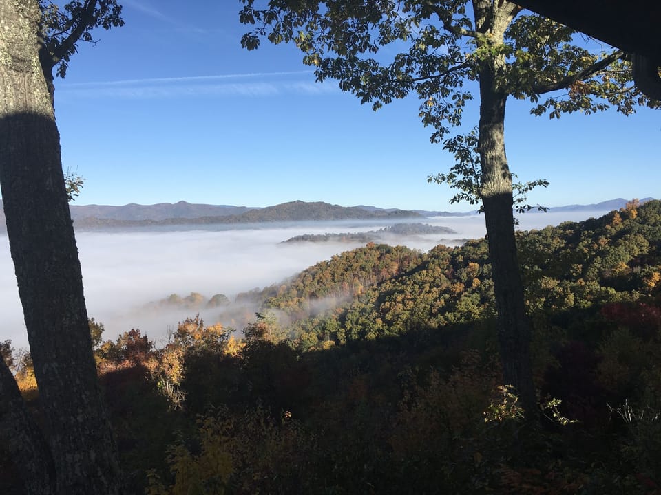 Above the clouds left.